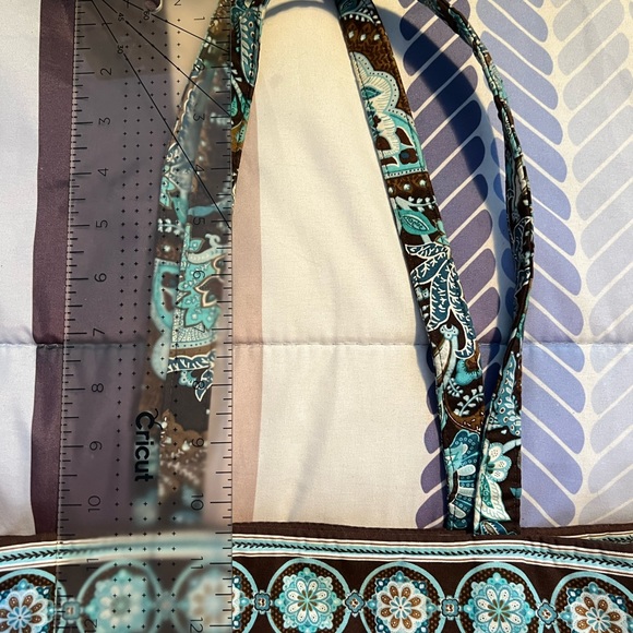 Vera Bradley Retired Brown and Blud Purse EUC - Picture 6 of 6